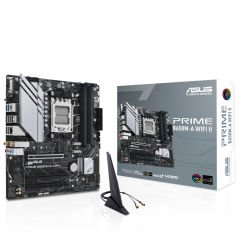 Asus PRIME B650M-A WIFI II AMD B650 AM5 DDR5 6400 DP HDMI VGA 2X M2 USB3.2  WiFi-BT AURA RGB Anakart 90MB1EG0-M0EAY0