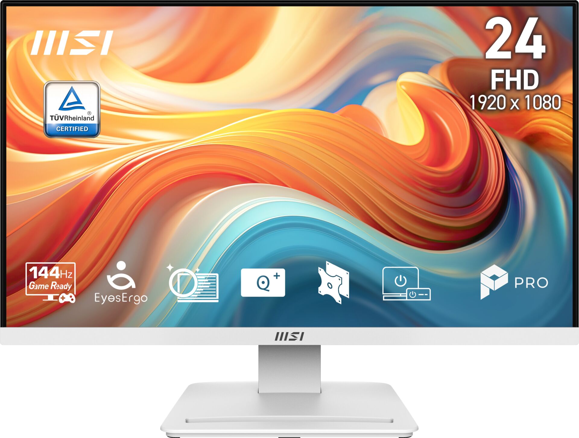 MSI PRO MP241W E14V FHD FLAT VA 144HZ  1MS 23.8'' FREESYNC BEYAZ GAMING MONİTÖR