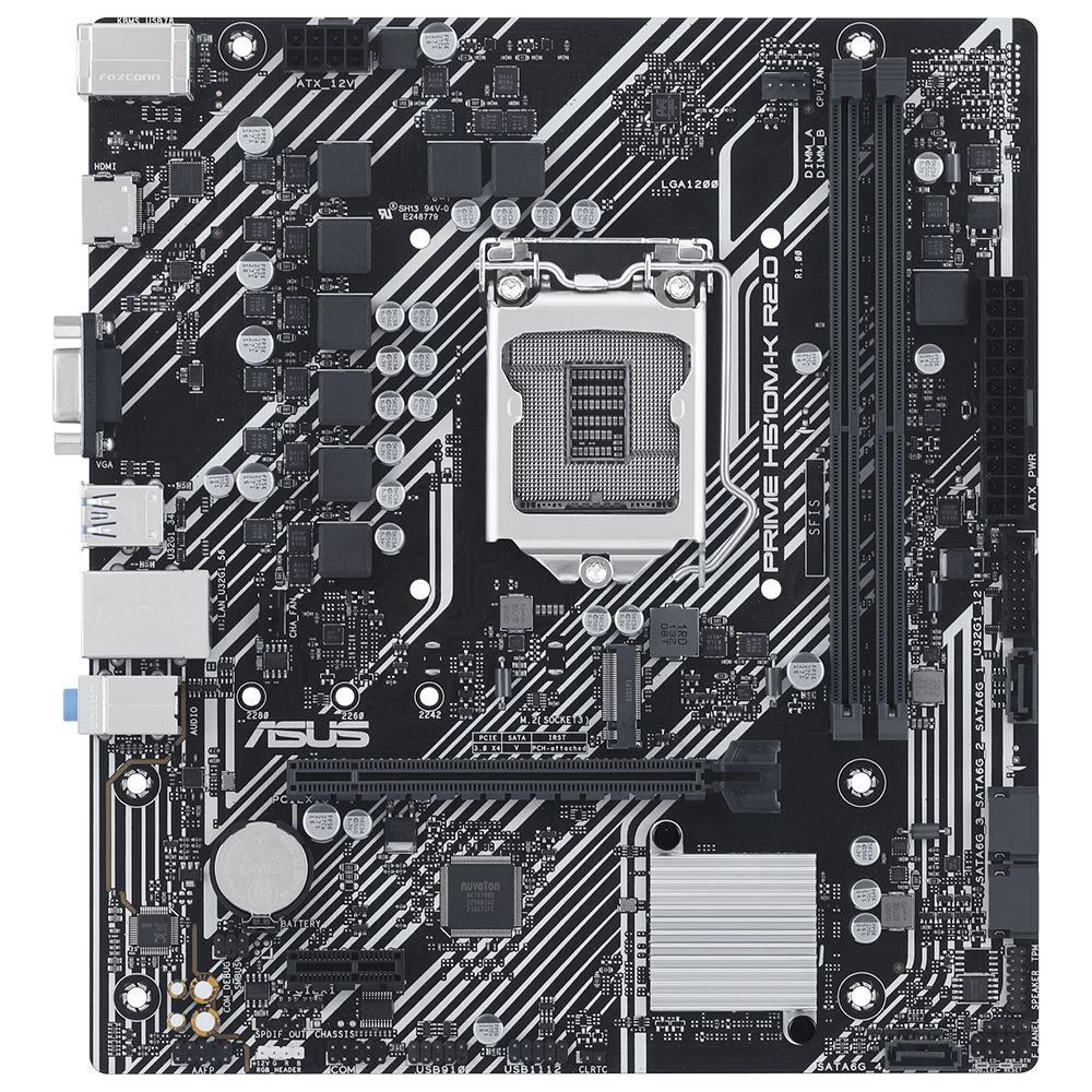 Asus PRIME H510M-K R2.0 LGA1200 H510 DDR4 3200 HDMI + VGA 1xM.2 USB3.2 mATX Anakart 90MB1E80-M0EAY0