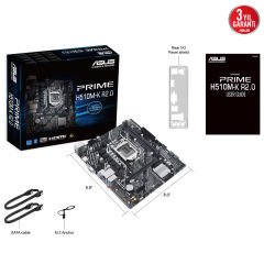 Asus PRIME H510M-K R2.0 LGA1200 H510 DDR4 3200 HDMI + VGA 1xM.2 USB3.2 mATX Anakart 90MB1E80-M0EAY0