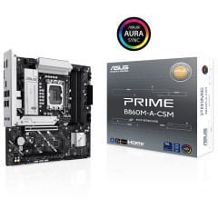 MB ASUS PRIME B860M-A-CSM Intel B860 LGA1851 DDR5 8666 2xDP HDMI Çift M2 USB3.2 Gen 2x2 AURA RGB 90MB1K00-M0EAYC