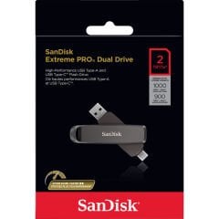 SanDisk Extreme PRO Dual Drive 2TB SDDDE1-2T00-G46 1000MB/s USB & Type-C Flash Bellek