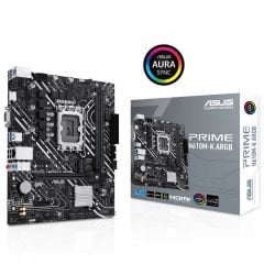 Asus PRIME H610M-K ARGB LGA1700 H610 DDR5 5600 HDMI + VGA 1xM.2 USB3.2 RGB mATX Anakart 90MB1G90-M0EAY0
