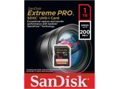 SanDisk Extreme Pro 1TB 200/140MB/s SDXC V30 UHS-I U3 Hafıza Kartı SDSDXXD-1T00-GN4IN