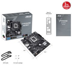MB ASUS PRIME H610M-E-CSM INTEL H610 LGA1700 DDR5 5600 DP HDMI VGA ÇİFT M2 USB3.2 AURA MATX 90MB1G10-M0EAYC