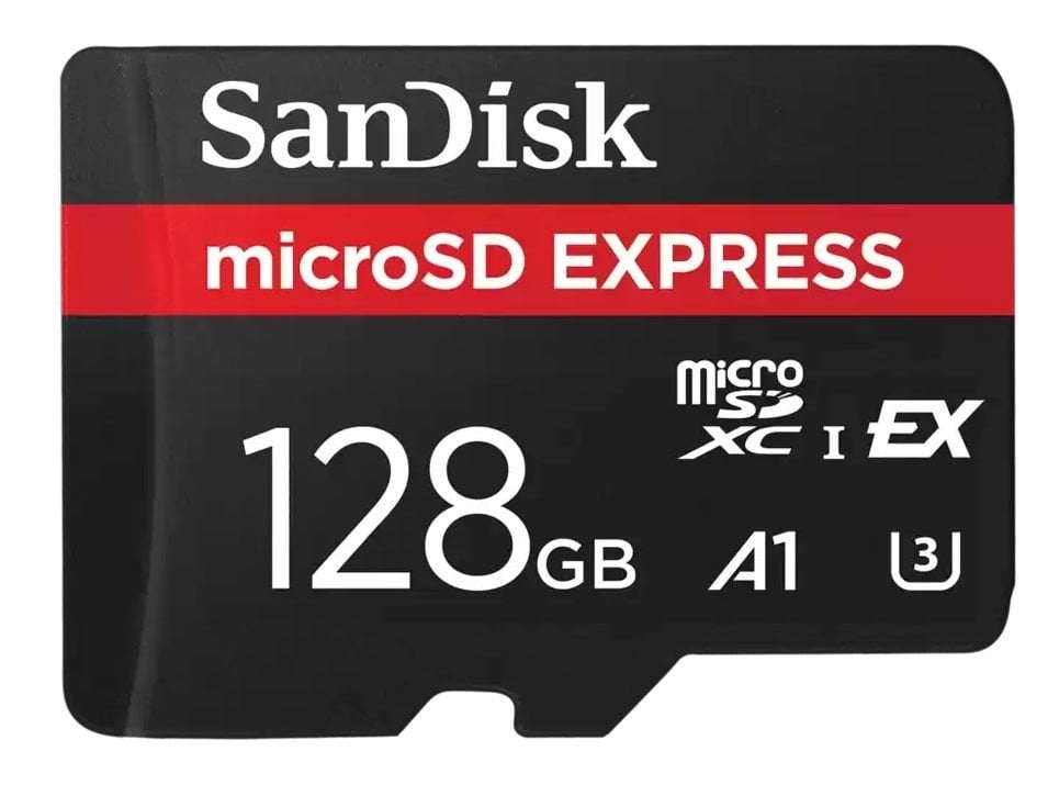 SanDisk microSD Express 128GB SDSQXFN-128G-GN4NN 880/480MB/s microSDXC UHS-I 5,3K Kamera Drone Gaming Hafıza Kartı