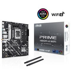 Asus PRIME H810MA WIFI LGA1851 H810 DDR5 6400 DP + HDMI 2xM.2 USB3.2 WiFi BT RGB mATX Anakart 90MB1KJ0-M0EAY0