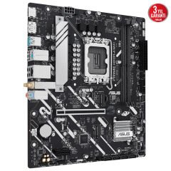Asus PRIME H810MA WIFI LGA1851 H810 DDR5 6400 DP + HDMI 2xM.2 USB3.2 WiFi BT RGB mATX Anakart 90MB1KJ0-M0EAY0