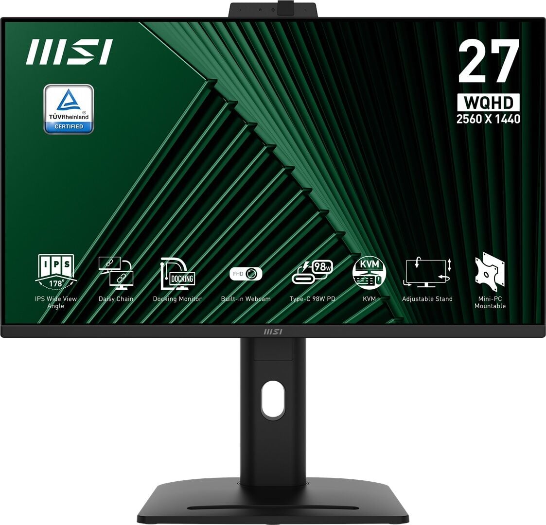 MSI 27'' PRO MP275QPDG 2560x1440 (WQHD) Flat IPS 100HZ 1MS Adaptive-Sync Pivot Monitör