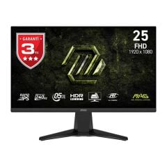 MSI 24.5'' MAG 255F X24 1920x1080 (FHD) Flat Rapid IPS 240Hz 0.5MS (GtG Min.) Adaptive-Sync Gaming Monitör