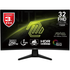MSI MAG 32C6X 31.5'' FHD CURVE VA 250HZ 1MS ADAPTIVE-SYNC GAMING MONITOR