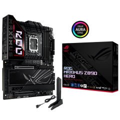 Asus ROG MAXIMUS Z890 HERO LGA1851 Z890 DDR5 8800 HDMI 2xUSB4 6xM.2 USB3.2 WiFi 7 BT RGB 5G 2.5G L 90MB1ID0-M0EAY0