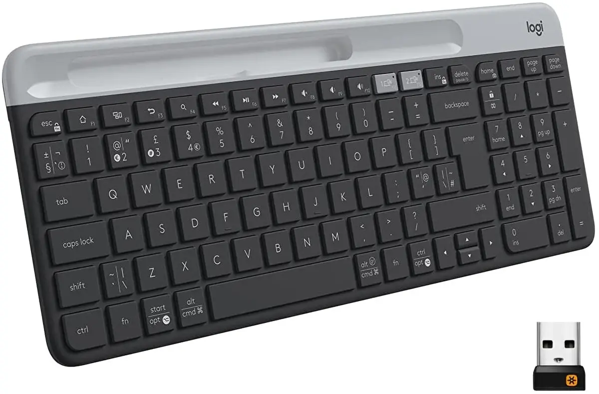Logitech K580 Ultra İnce Çoklu Cihaz Özellikli Türkçe Bluetooth Klavye - Siyah 920-010624