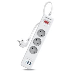 Honeywell Akım Korumalı Priz 3lü 1xType-C 2xUSB-A HC000037