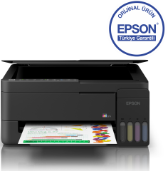 Epson EcoTank L3350 Wi-Fi + Tarayıcı + Fotokopi Renkli Çok Fonksiyonlu Tanklı Yazıcı C11CL62413 + Orjinal Siyah Mürekkep  Hediyeli