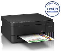Epson EcoTank L3350 Wi-Fi + Tarayıcı + Fotokopi Renkli Çok Fonksiyonlu Tanklı Yazıcı C11CL62413 + Orjinal Siyah Mürekkep  Hediyeli