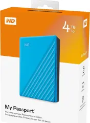 WD My Passport 4TB 2.5 inc USB 3.2 Mavi Taşınabilir Disk WDBPKJ0040BBL-WESN