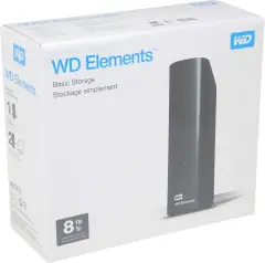 WD Elements Desktop 8TB 3.5 inç USB 3.0 Taşınabilir Disk WDBWLG0080HBK-EESN